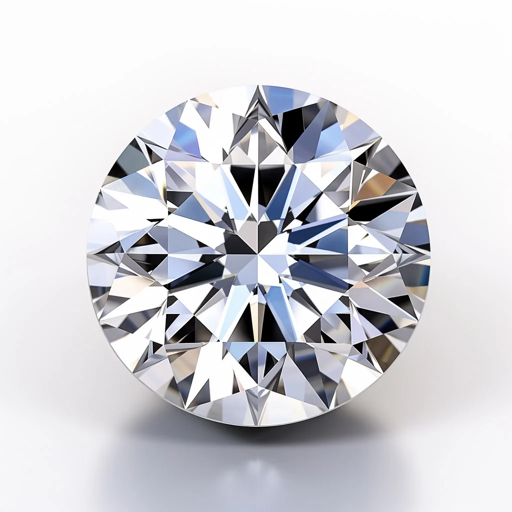Losse briljant geslepen diamant
